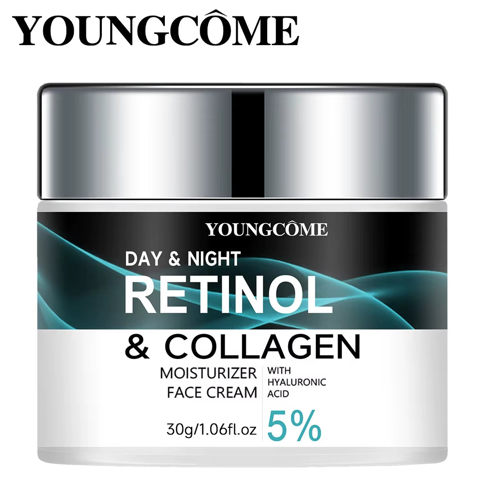 Retinol Collagen Moisturizing Cream for Enhanced Skin Elasticity, Radiance, and Texture Improvement