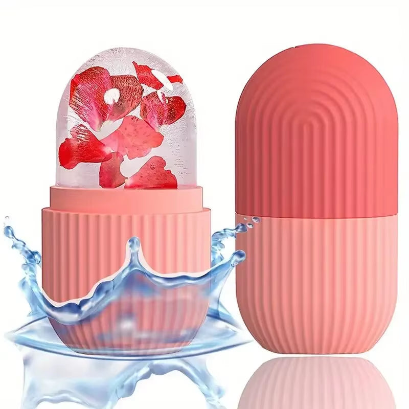 Silicone Ice Cube Trays for Facial Contouring and Eye Rolling Massage - Acne Reduction Skin Care Tool