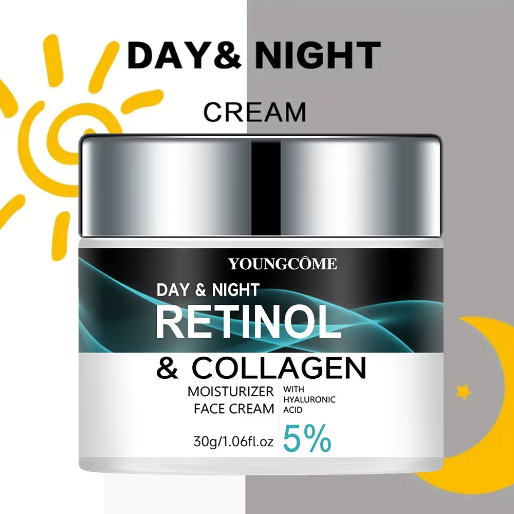 Retinol Collagen Moisturizing Cream for Enhanced Skin Elasticity, Radiance, and Texture Improvement