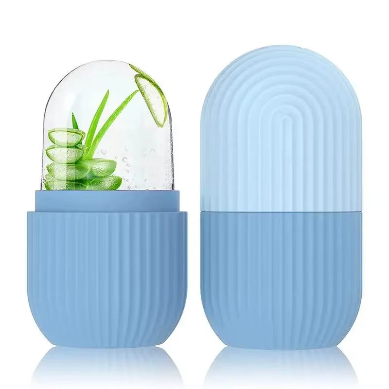 Silicone Ice Cube Trays for Facial Contouring and Eye Rolling Massage - Acne Reduction Skin Care Tool