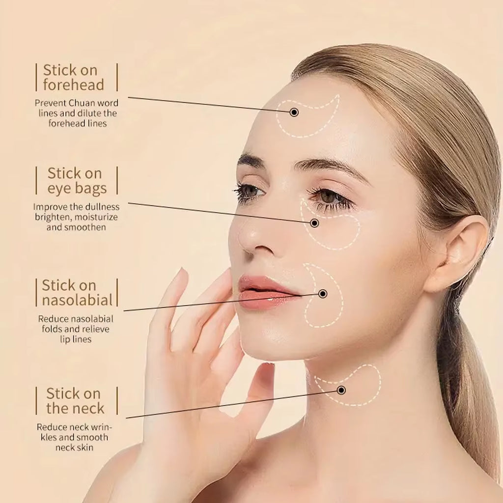 60-Piece Aloe Vera Collagen Eye Mask for Dark Circles and Puffiness - Moisturizing and Firming Eye Patches for Skin Care