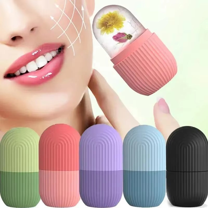 Silicone Ice Cube Trays for Facial Contouring and Eye Rolling Massage - Acne Reduction Skin Care Tool